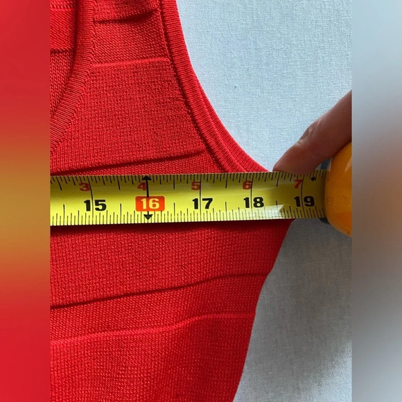 Mango stretchy bodycon red tank dress sz S - Picture 10 of 11
